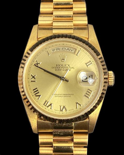 rolex oyster perpetual day-date two tone gold watch 2002|rolex datejust 31 yellow gold.